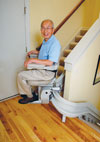SRE 2110 Curved Rail Stair Lift Sales Maryland